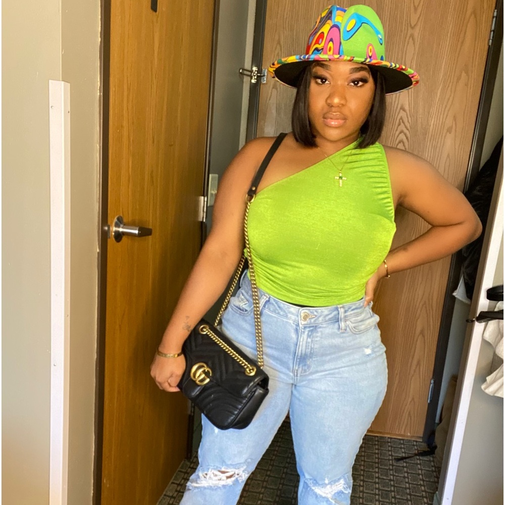 Lime Green Bohemien Top Comes in Sizes S- L Shop my Collection